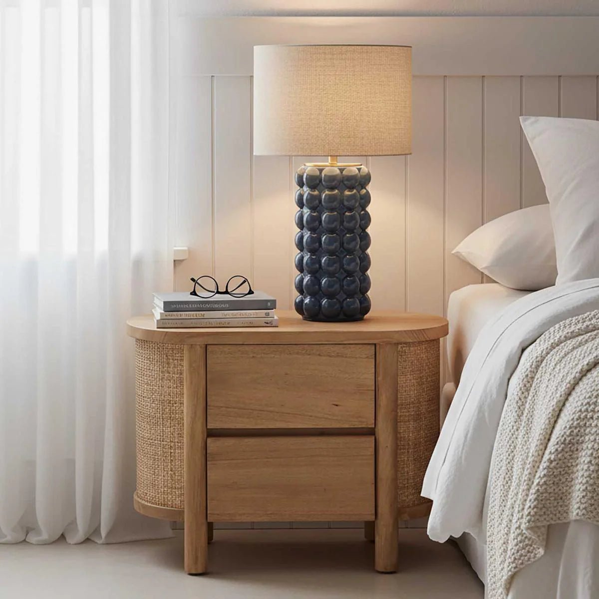 Condotti Blue Table Lamp & Shade | Luxury home decor and furniture by Home Decor & Co