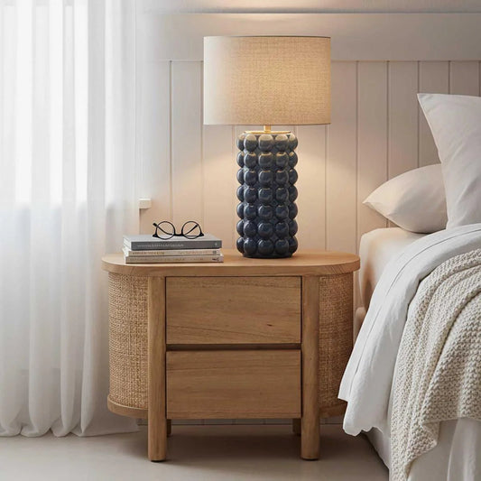Condotti Blue Table Lamp & Shade | Luxury home decor and furniture by Home Decor & Co