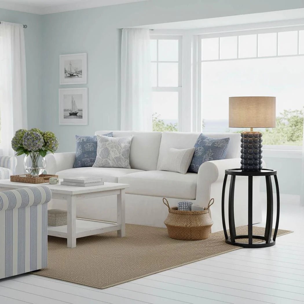 Condotti Blue Table Lamp & Shade | Luxury home decor and furniture by Home Decor & Co