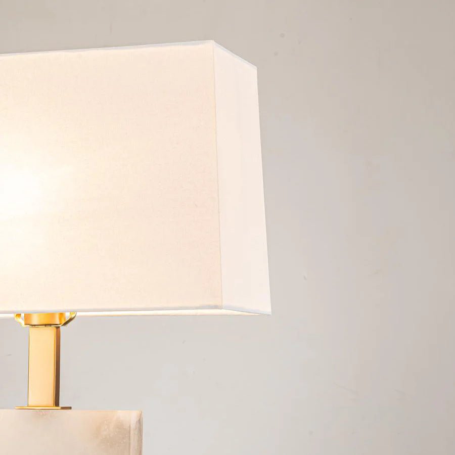 Roco Alabaster Table Lamp With Shade | Luxury home decor and furniture by Home Decor & Co
