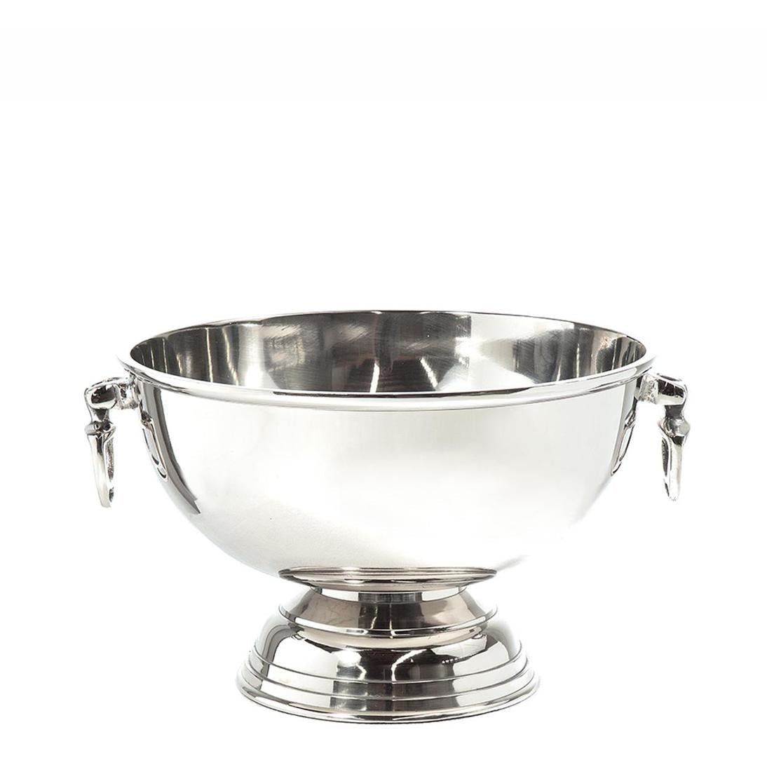 Round Footed Ice Bucket Nickel | Luxury home decor and furniture by Home Decor & Co