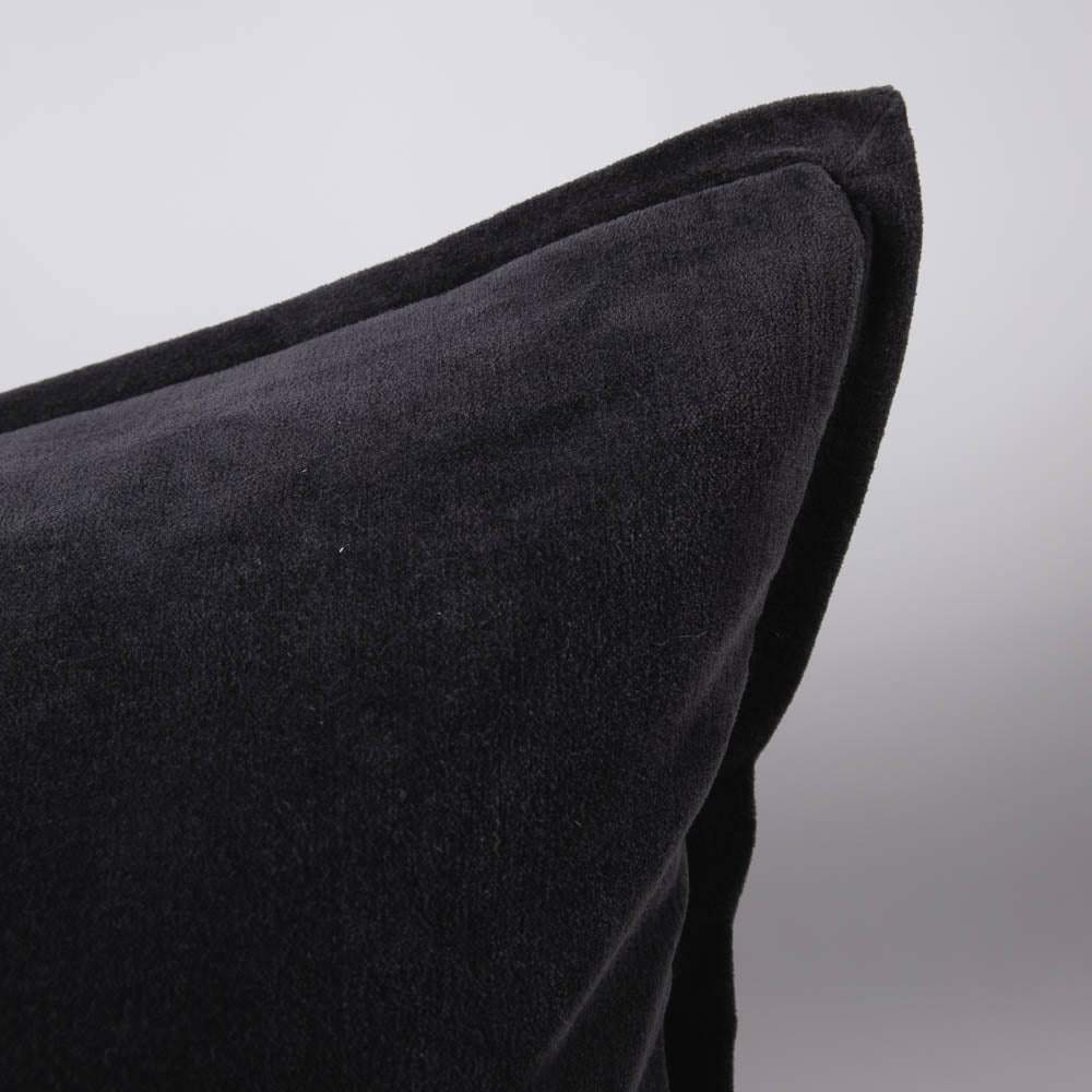 Evelyn Velvet Cushion - Midnight | Luxury home decor and furniture by Home Decor & Co