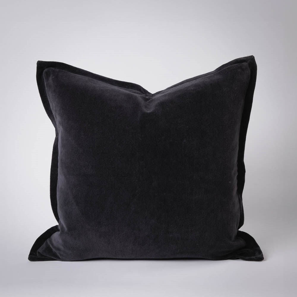 Evelyn Velvet Cushion - Midnight | Luxury home decor and furniture by Home Decor & Co