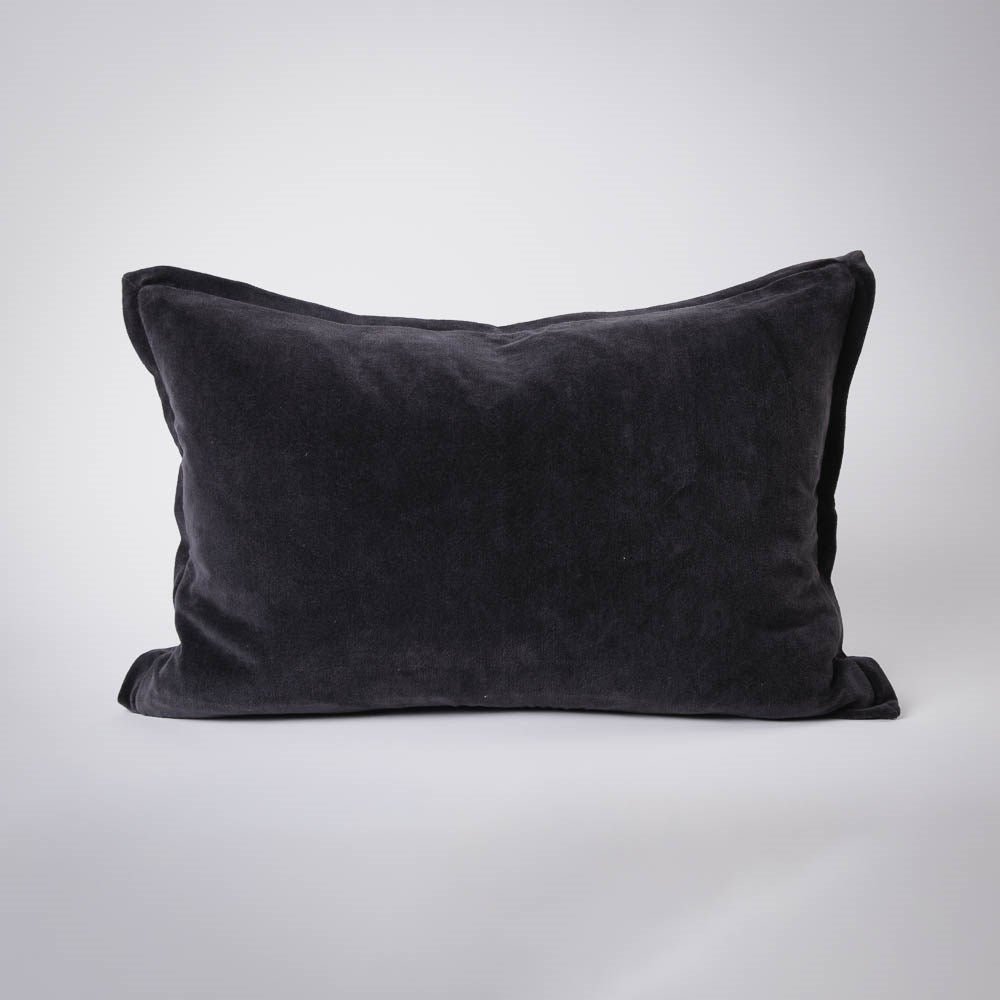 Evelyn Velvet Cushion - Midnight | Luxury home decor and furniture by Home Decor & Co