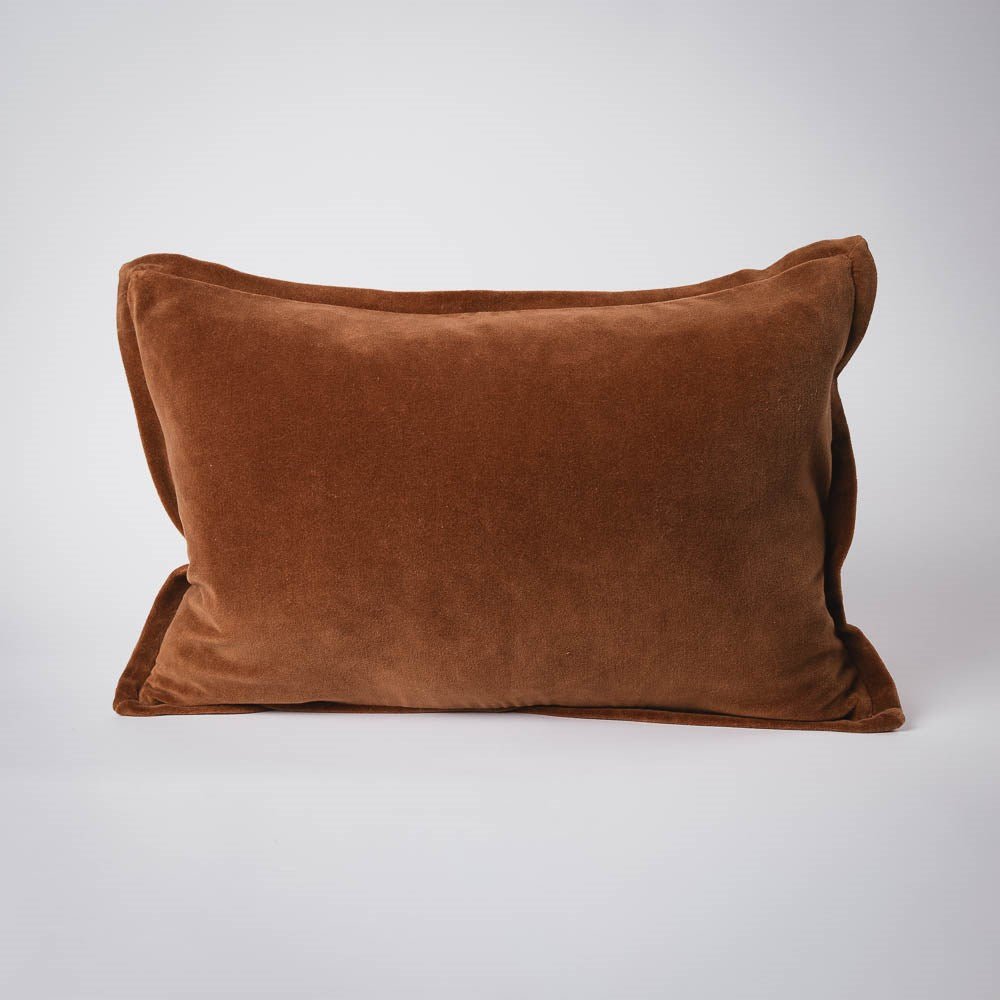 Evelyn Velvet Cushion - Nutmeg | Luxury home decor and furniture by Home Decor & Co