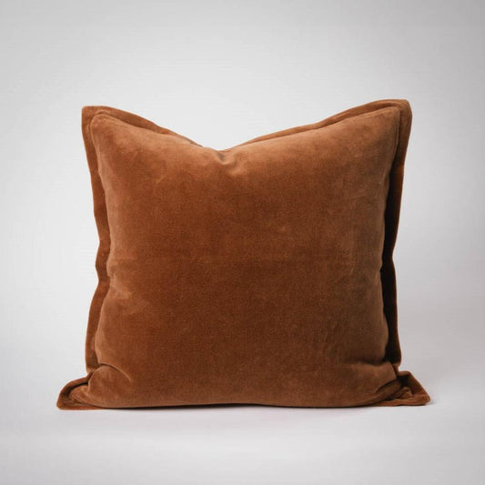Evelyn Velvet Cushion - Nutmeg | Luxury home decor and furniture by Home Decor & Co