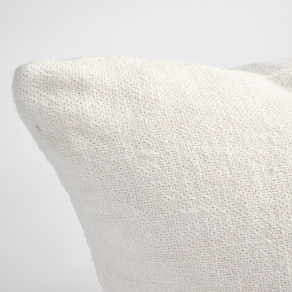 Orion Linen Cushion - Off White/Chocolate | Luxury home decor and furniture by Home Decor & Co