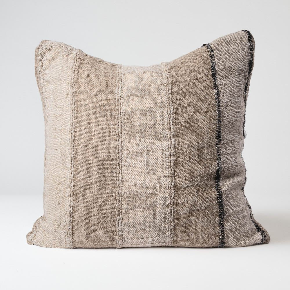 Retreat Cushion - Natural/Ivory/Black | Luxury home decor and furniture by Home Decor & Co