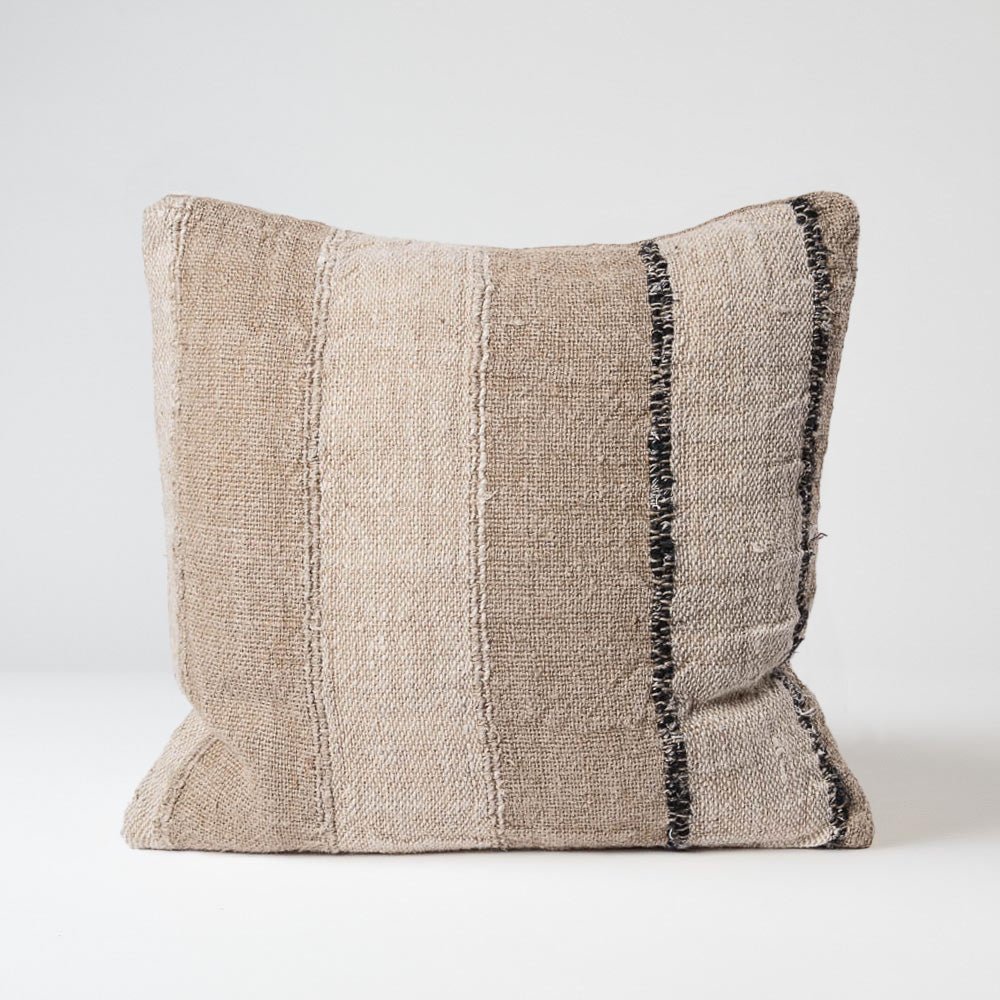 Retreat Cushion - Natural/Ivory/Black | Luxury home decor and furniture by Home Decor & Co