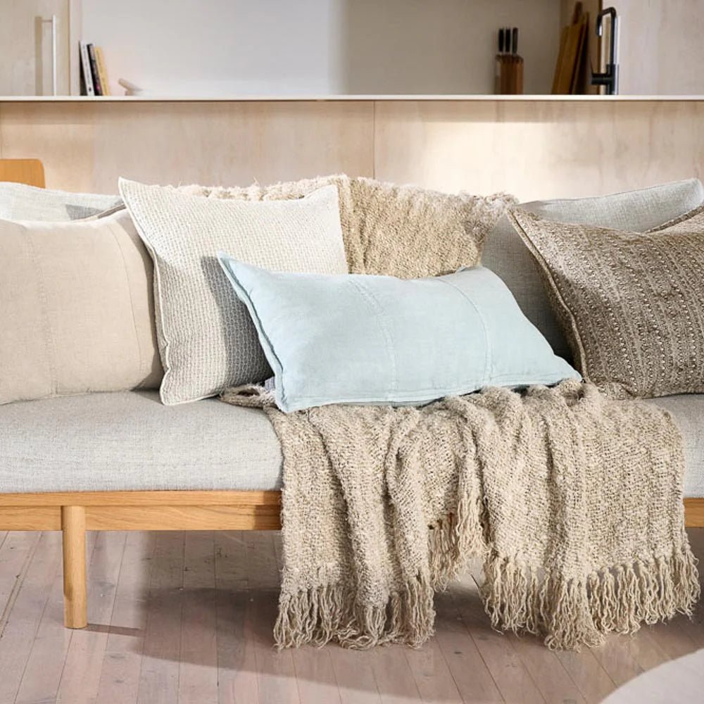 Luca® Linen Cushion - Sky | Luxury home decor and furniture by Home Decor & Co