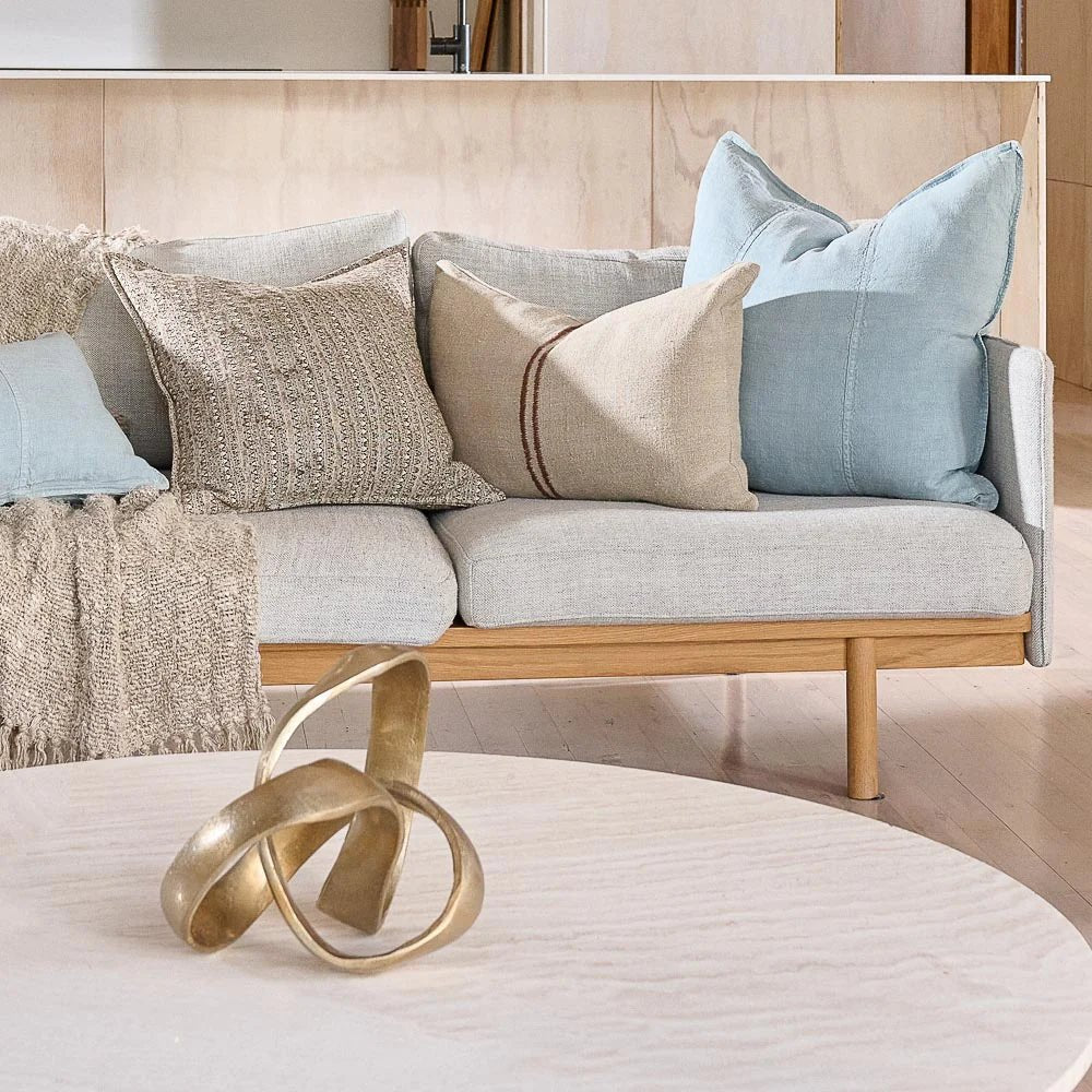 Luca® Linen Cushion - Sky | Luxury home decor and furniture by Home Decor & Co