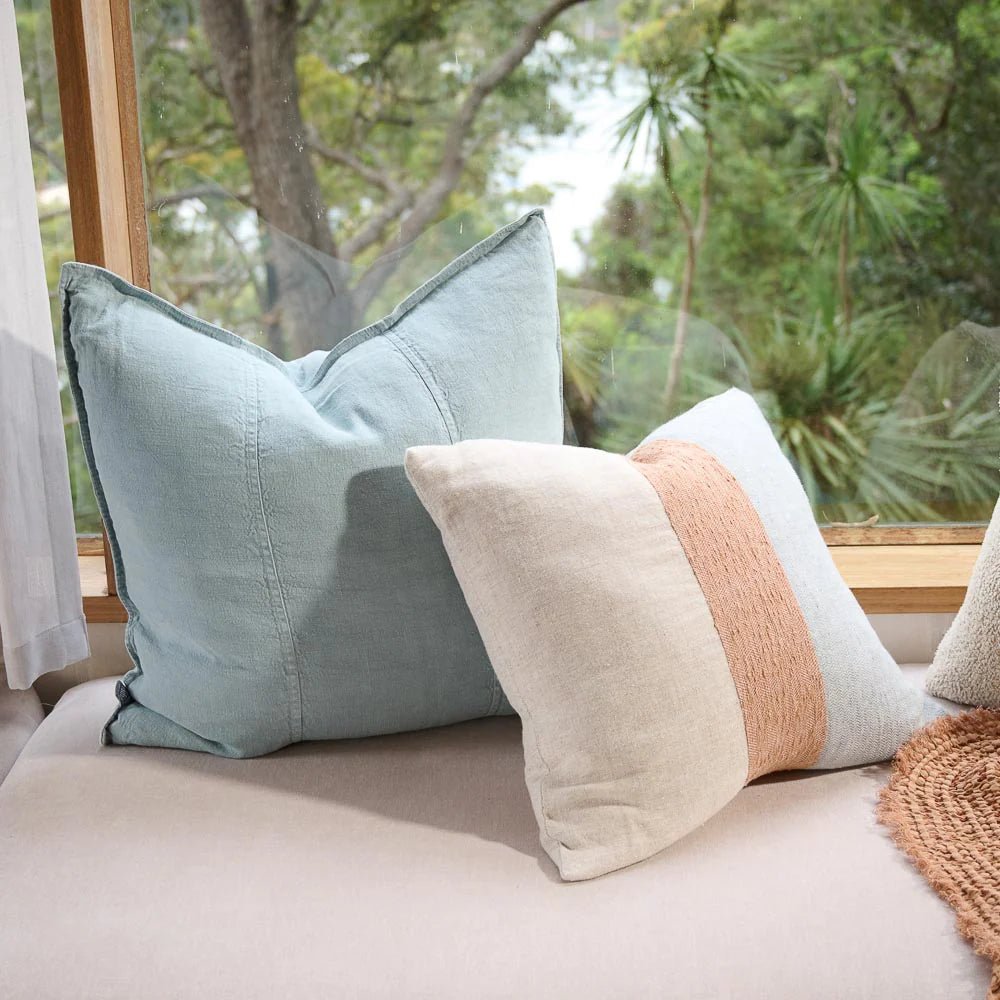 Luca® Linen Cushion - Sky | Luxury home decor and furniture by Home Decor & Co