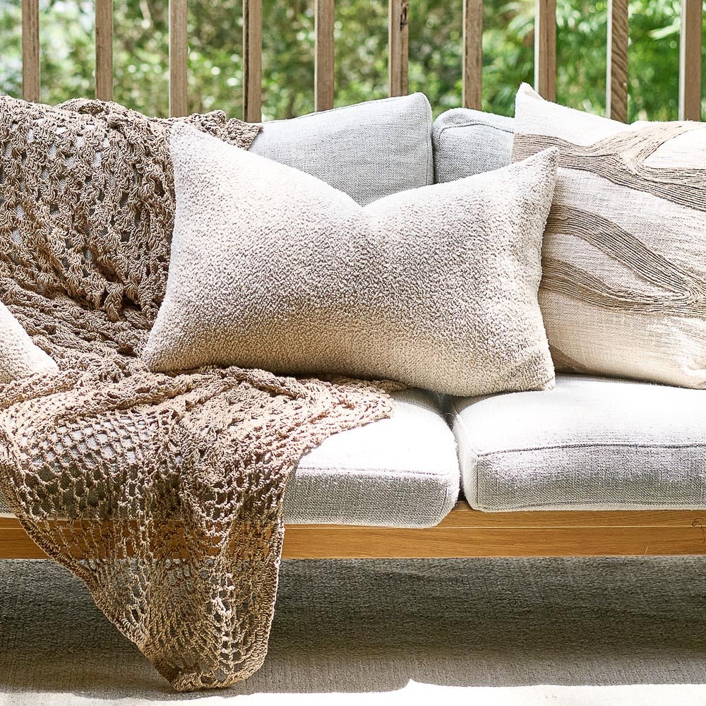 Sand Cushion - Ivory/Natural | Luxury home decor and furniture by Home Decor & Co
