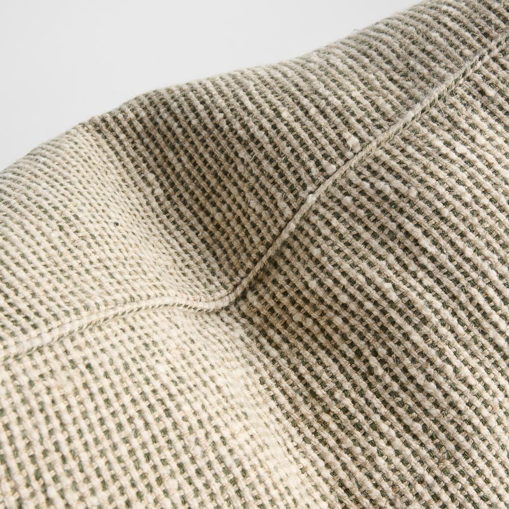 Verdure Linen Cushion - Natural/Green | Luxury home decor and furniture by Home Decor & Co