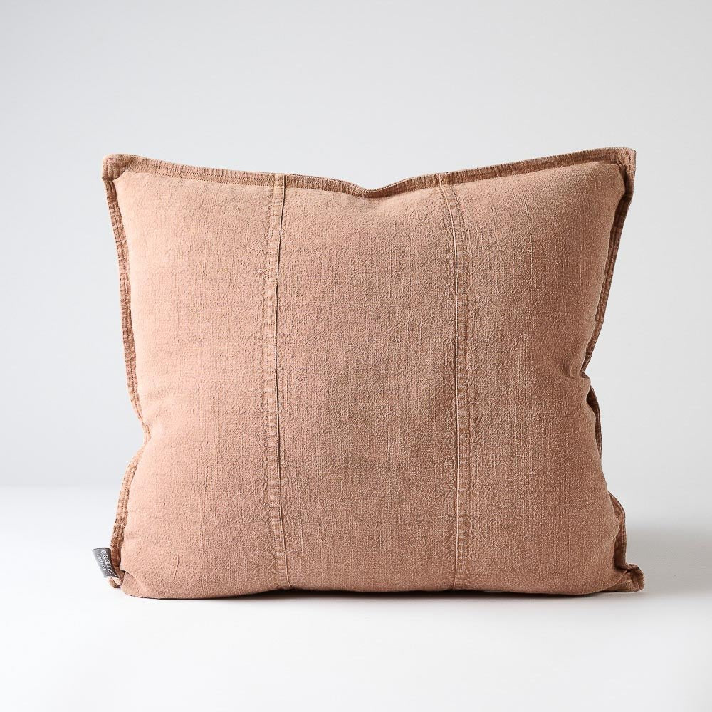 Luca Linen Cushion - Clay | Luxury home decor and furniture by Home Decor & Co
