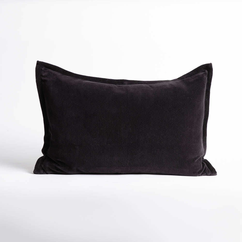 Evelyn Velvet Cushion - Black | Luxury home decor and furniture by Home Decor & Co