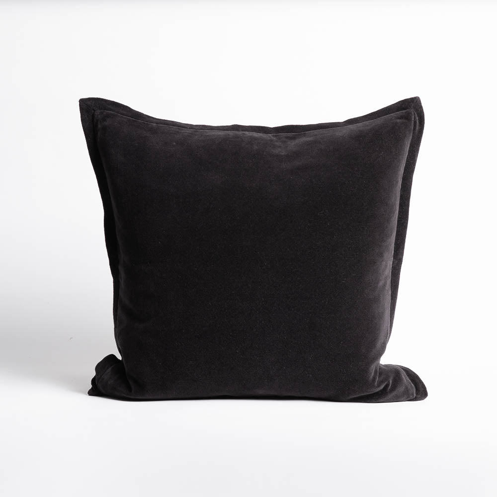 Evelyn Velvet Cushion - Black | Luxury home decor and furniture by Home Decor & Co