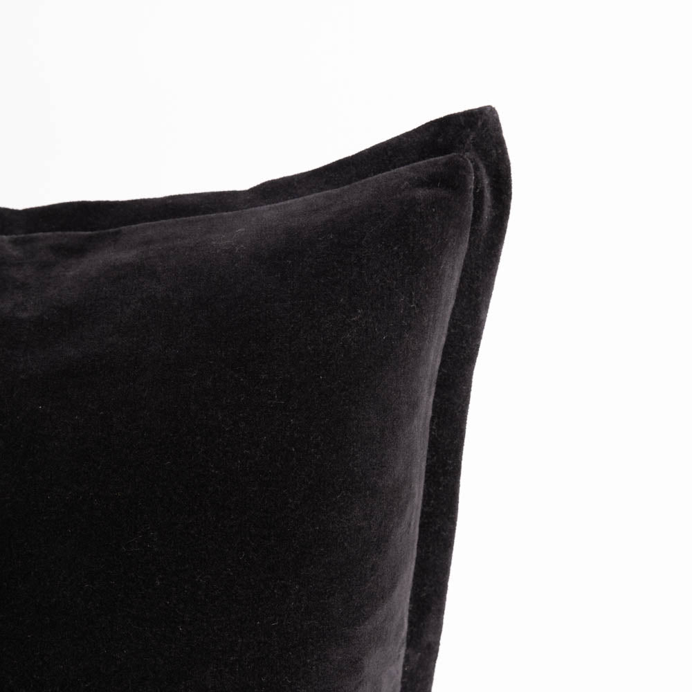 Evelyn Velvet Cushion - Black | Luxury home decor and furniture by Home Decor & Co