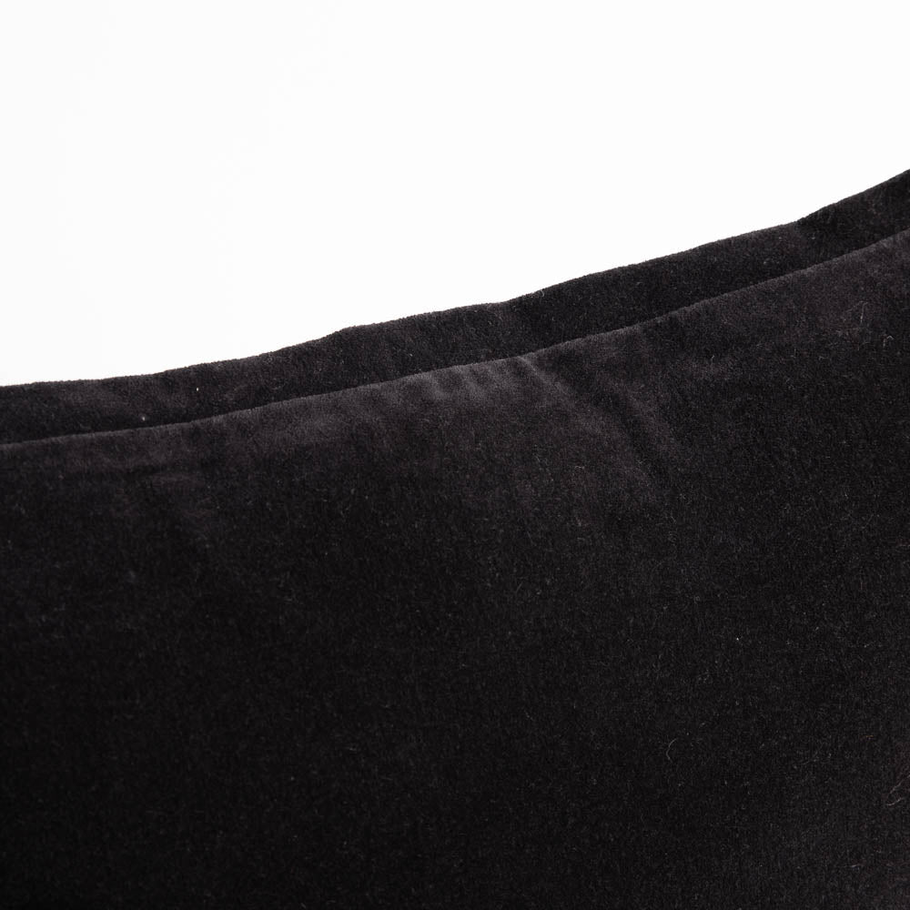 Evelyn Velvet Cushion - Black | Luxury home decor and furniture by Home Decor & Co