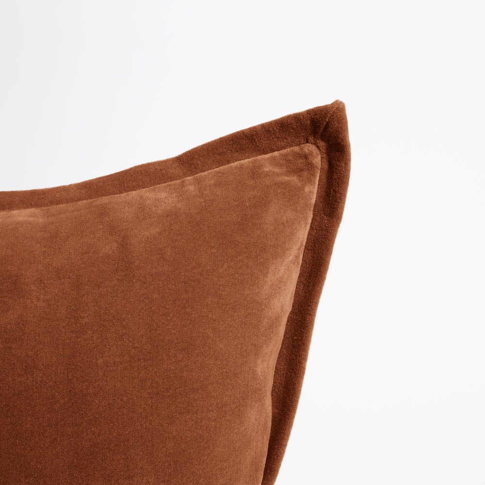 Evelyn Velvet Cushion - Nutmeg | Luxury home decor and furniture by Home Decor & Co