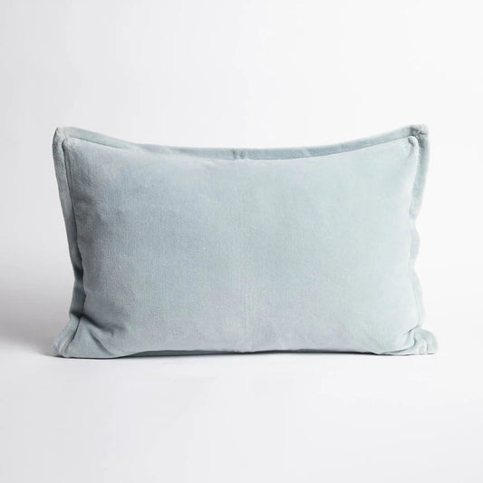 Evelyn Velvet Cushion - Sky