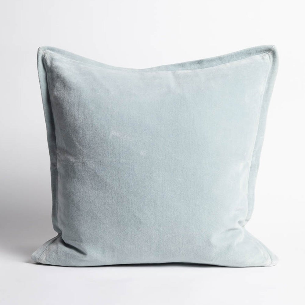 Evelyn Velvet Cushion - Sky | Luxury home decor and furniture by Home Decor & Co