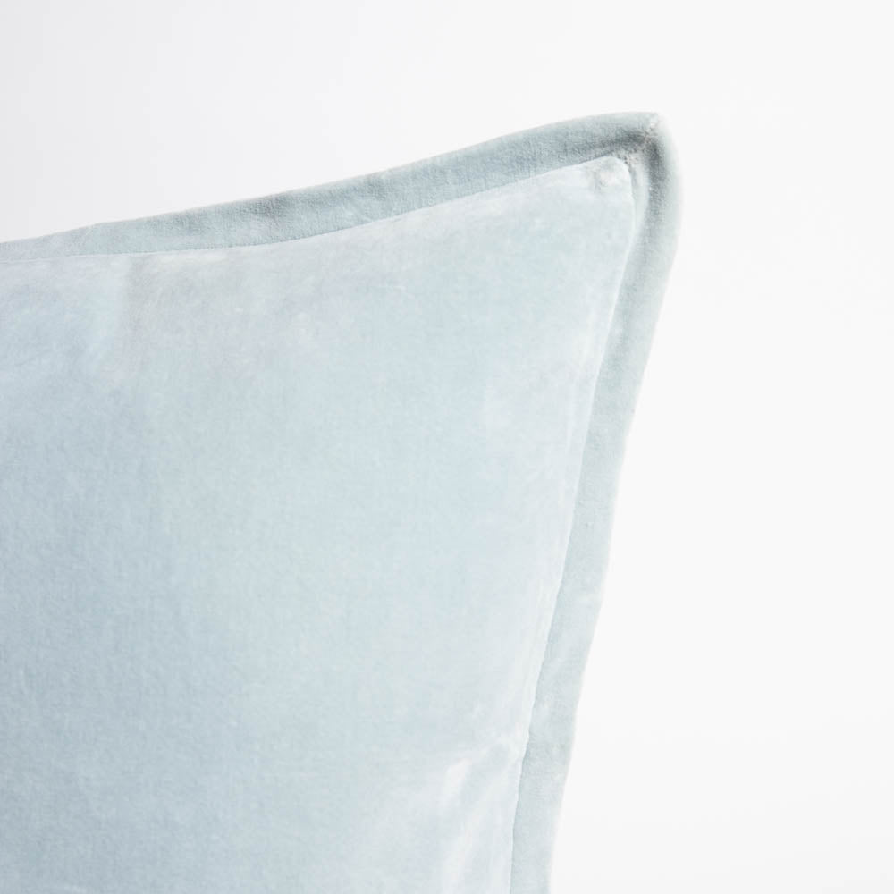 Evelyn Velvet Cushion - Sky | Luxury home decor and furniture by Home Decor & Co
