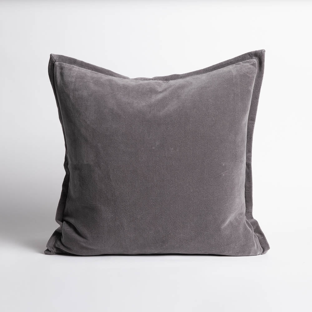 Evelyn Velvet Cushion - Slate | Luxury home decor and furniture by Home Decor & Co