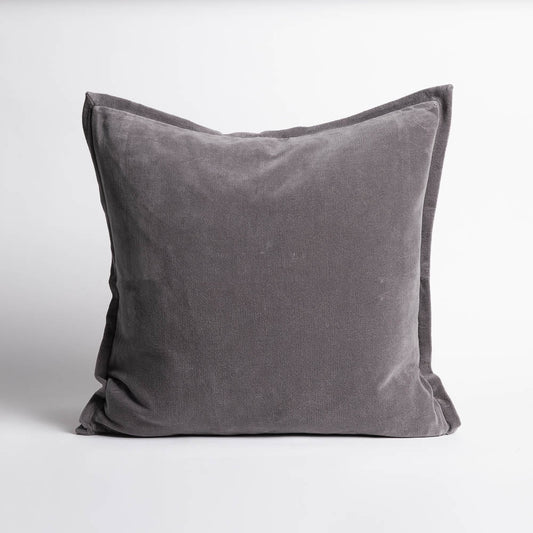 Evelyn Velvet Cushion - Slate | Luxury home decor and furniture by Home Decor & Co