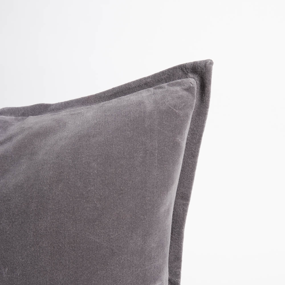 Evelyn Velvet Cushion - Slate | Luxury home decor and furniture by Home Decor & Co