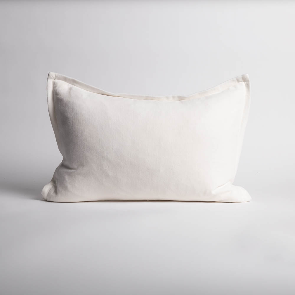 Evelyn Velvet Cushion - Off White | Luxury home decor and furniture by Home Decor & Co