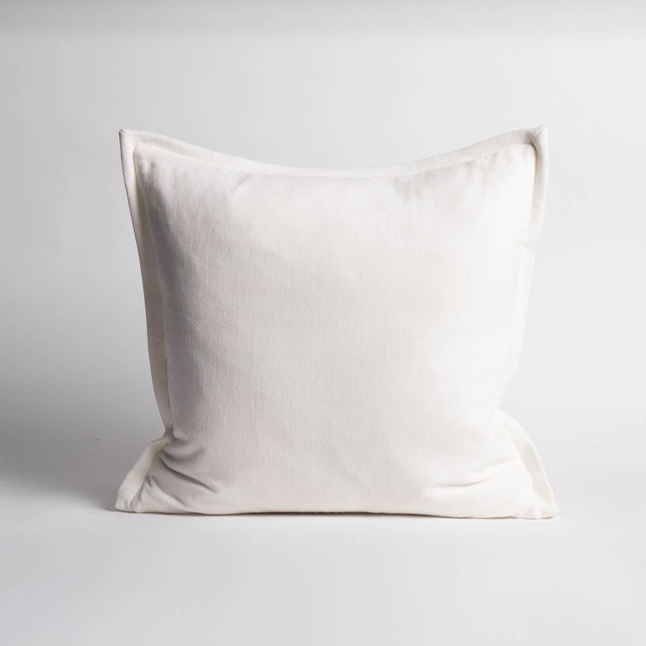 Evelyn Velvet Cushion - Off White | Luxury home decor and furniture by Home Decor & Co