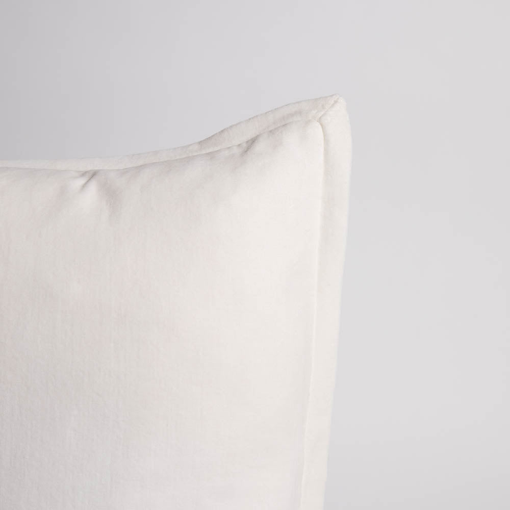 Evelyn Velvet Cushion - Off White | Luxury home decor and furniture by Home Decor & Co
