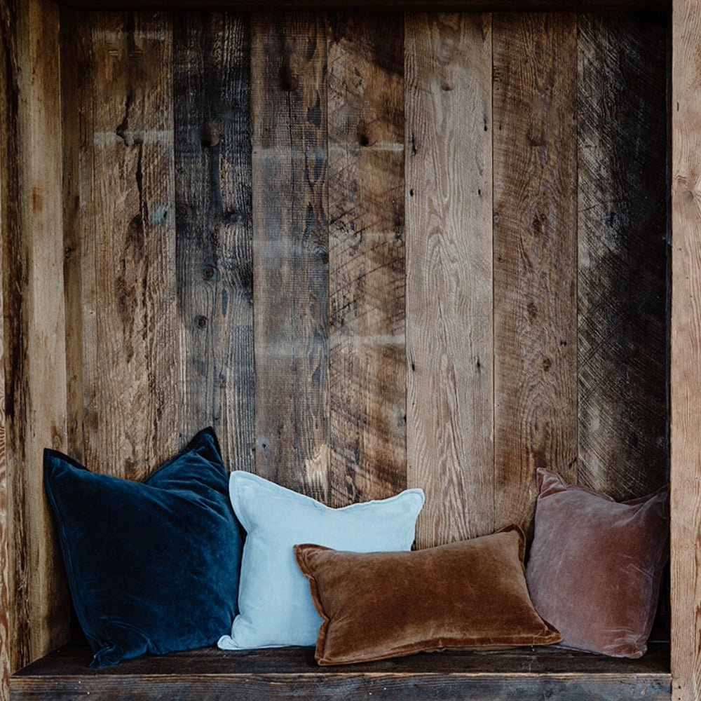 Evelyn Velvet Cushion - Clay | Luxury home decor and furniture by Home Decor & Co