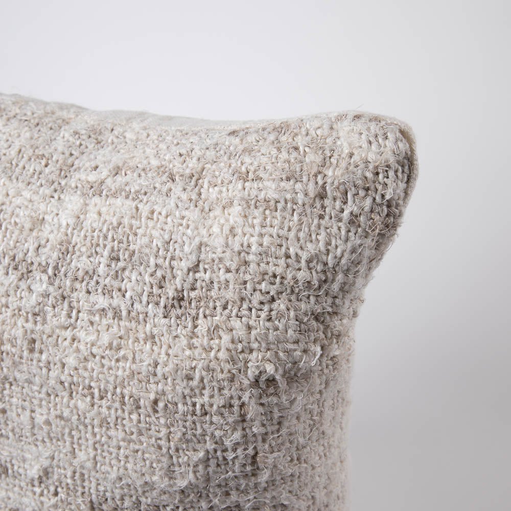 Wabi Cushion - 100% Recycled Linen, Ivory | Luxury home decor and furniture by Home Decor & Co
