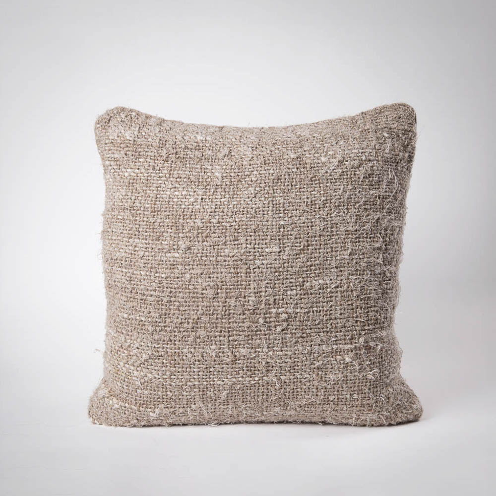 Wabi Cushion - 100% Recycled Linen, Natural | Luxury home decor and furniture by Home Decor & Co