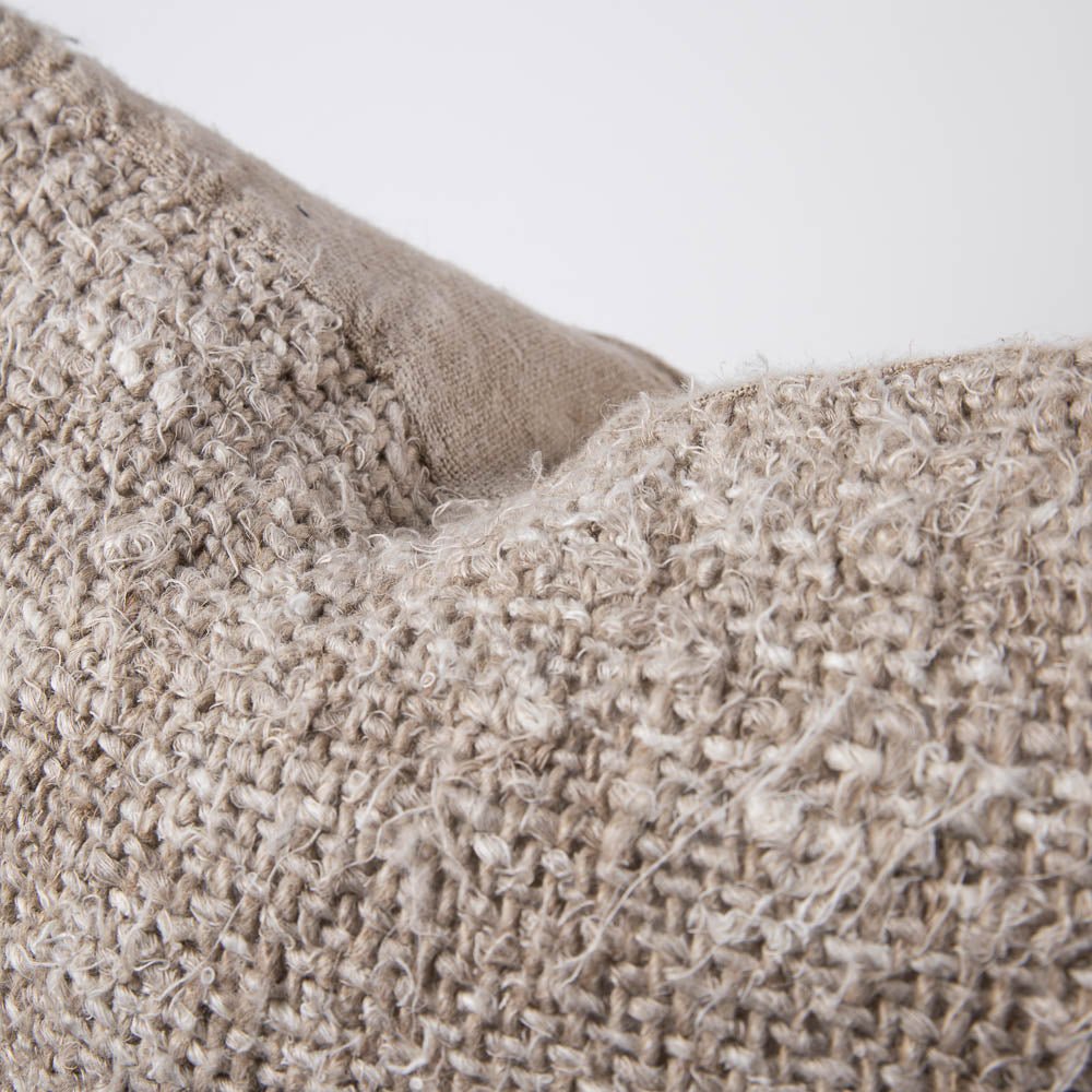 Wabi Cushion - 100% Recycled Linen, Natural | Luxury home decor and furniture by Home Decor & Co