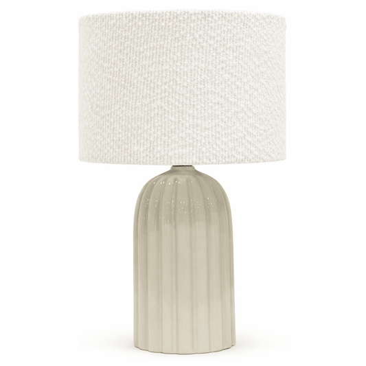 Elan Table Lamp Boucle Shade 37cm | Luxury home decor and furniture by Home Decor & Co