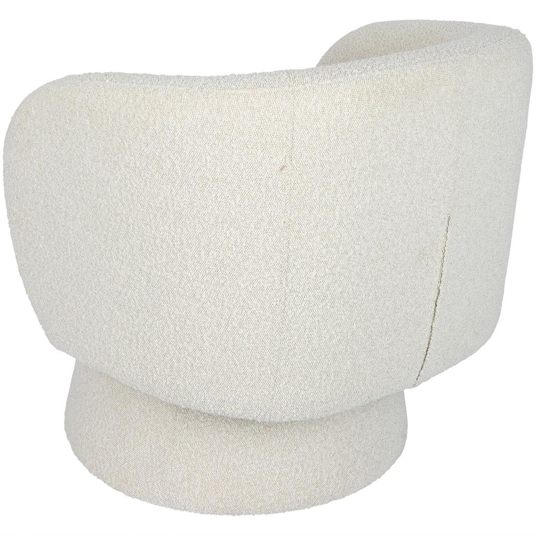 Selena Swivel Chair Vanilla Boucle | Luxury home decor and furniture by Home Decor & Co