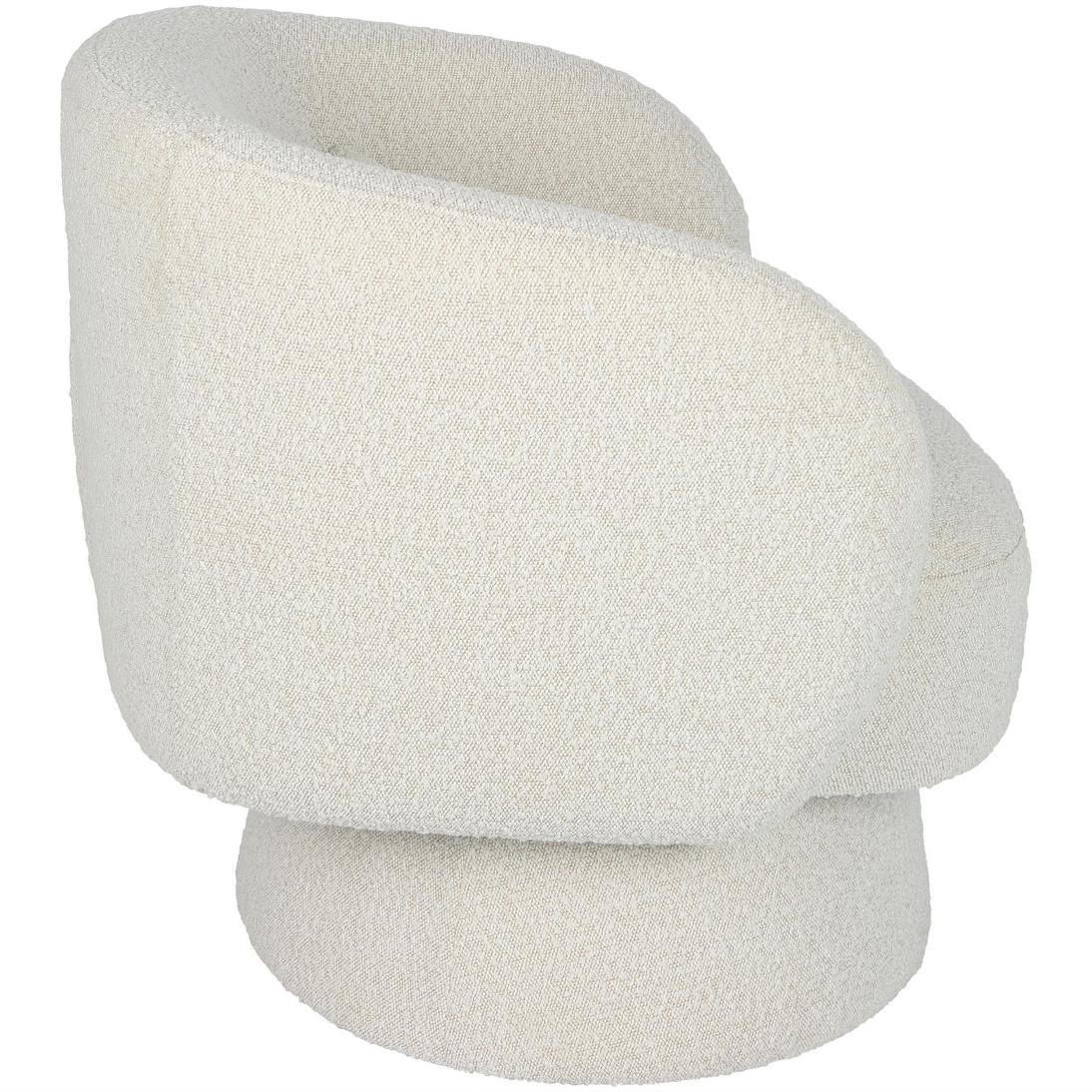 Selena Swivel Chair Vanilla Boucle | Luxury home decor and furniture by Home Decor & Co