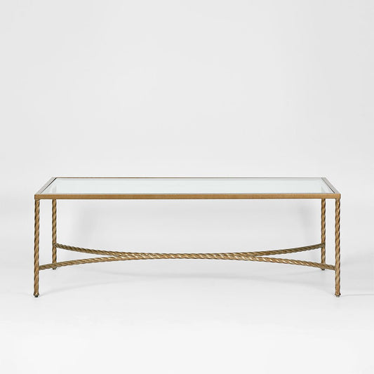 Palais Rectangular Coffee Table Gold | Luxury home decor and furniture by Home Decor & Co