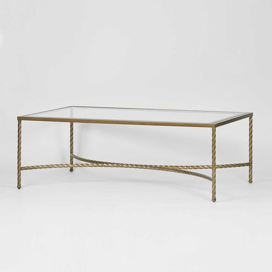 Palais Rectangular Coffee Table Gold | Luxury home decor and furniture by Home Decor & Co