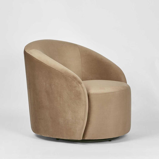 Sierra Swivel Armchair Toffee | Luxury home decor and furniture by Home Decor & Co