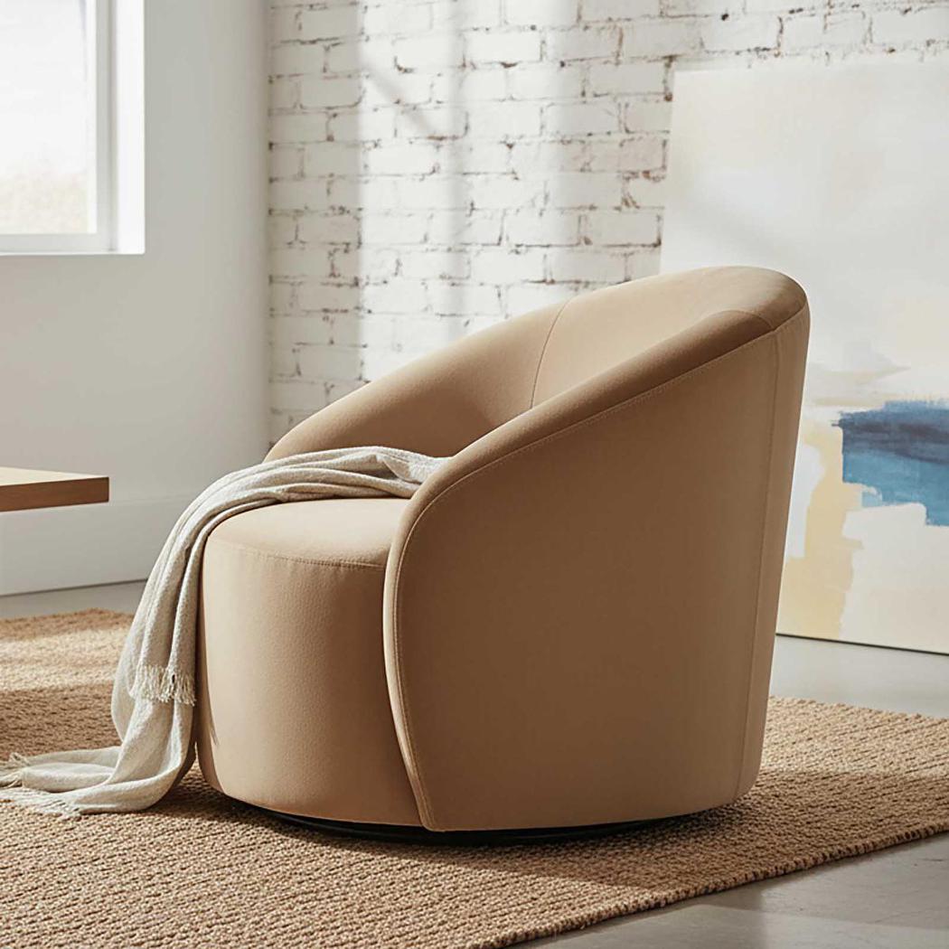 Sierra Swivel Armchair Toffee | Luxury home decor and furniture by Home Decor & Co