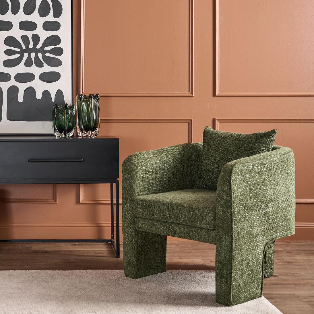 Kennedy Armchair Green | Luxury home decor and furniture by Home Decor & Co