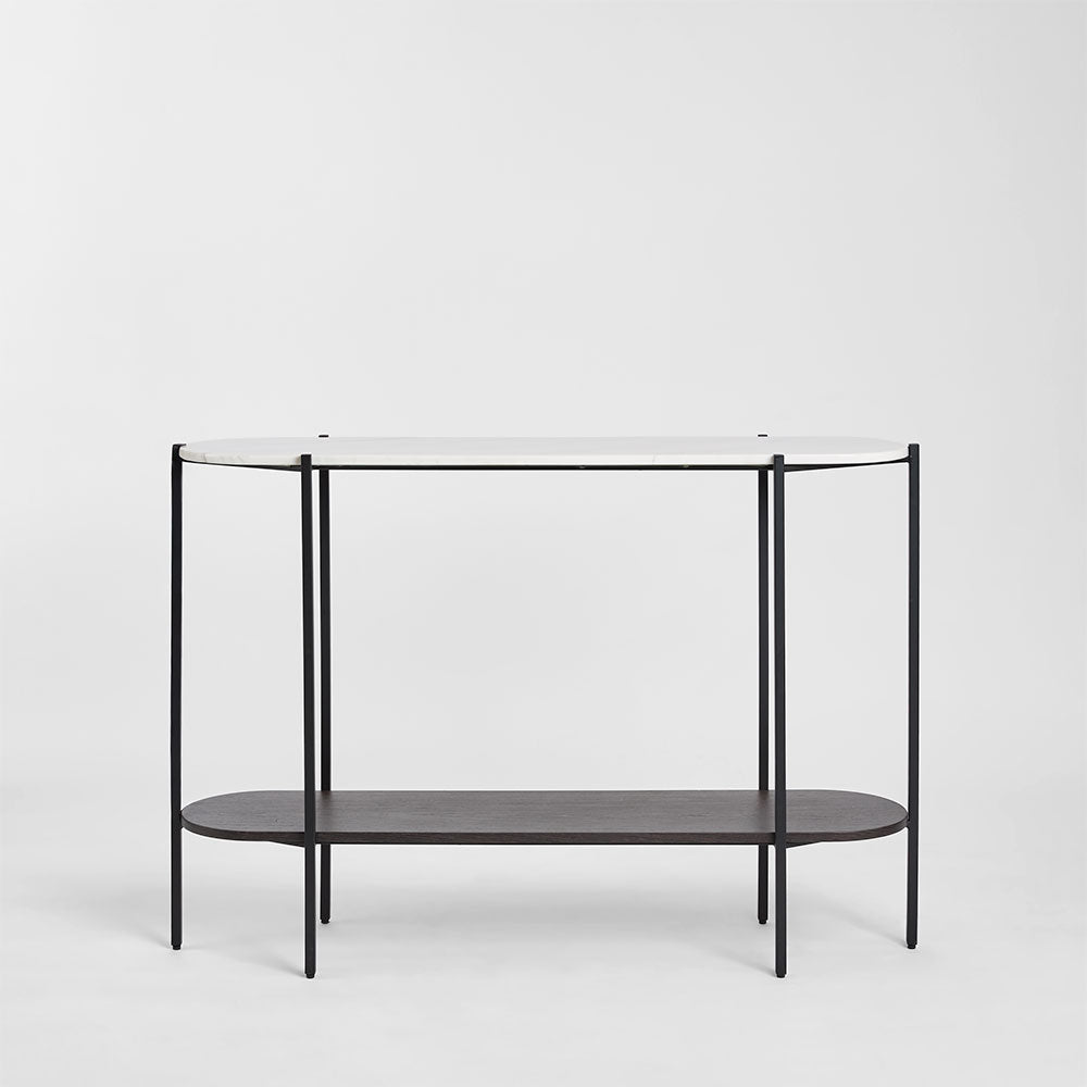 The James Marble Console Black/White Marble | Luxury home decor and furniture by Home Decor & Co