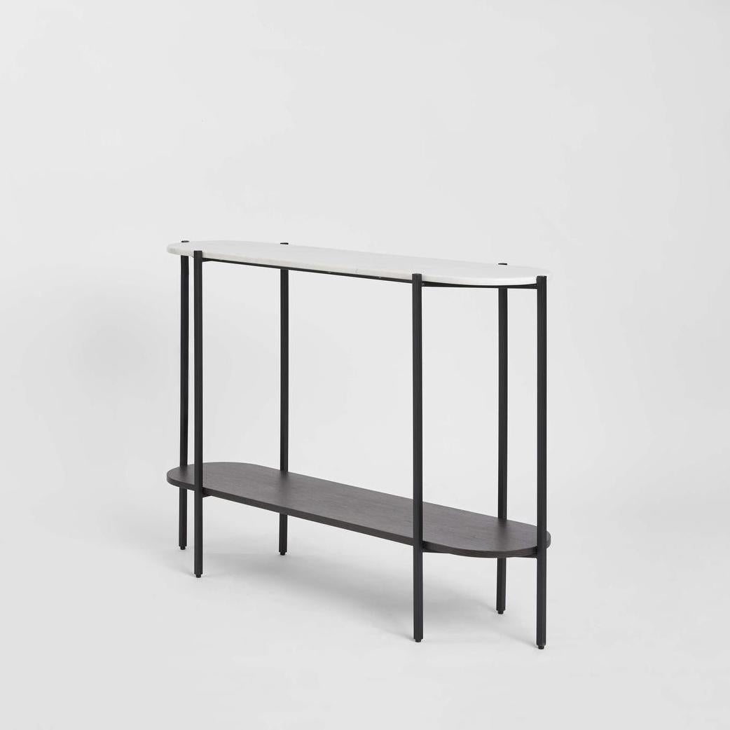 The James Marble Console Black/White Marble | Luxury home decor and furniture by Home Decor & Co