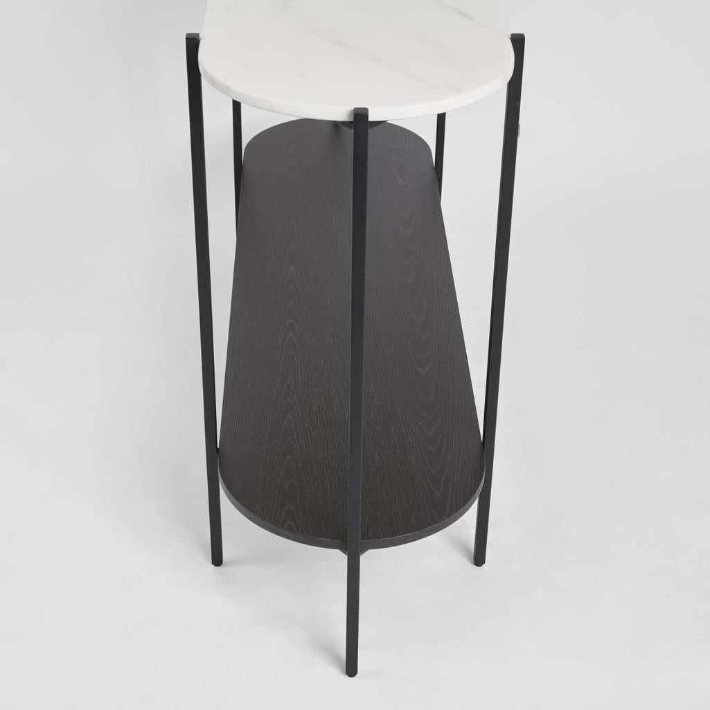 The James Marble Console Black/White Marble | Luxury home decor and furniture by Home Decor & Co