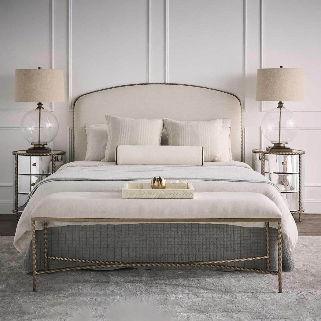 Palais Bedhead Queen Gold Linen