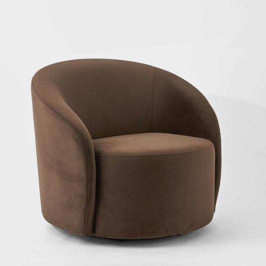Sierra Swivel Armchair Chocolate | Luxury home decor and furniture by Home Decor & Co
